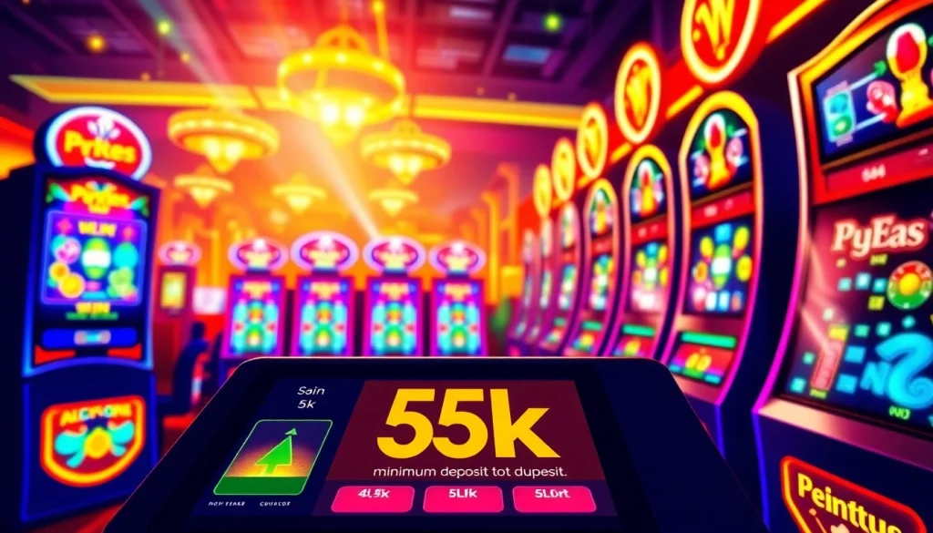 Bermain situs slot depo 5k dengan antarmuka slot menarik dan warna ceria.