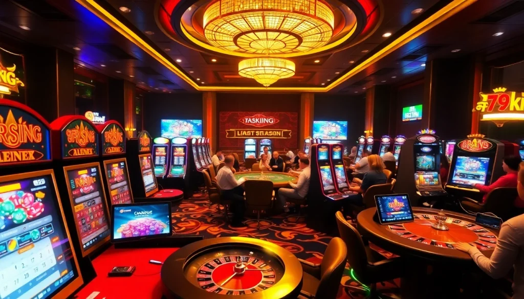 Experience the excitement of online gaming at https://79king2.sa.com/ with vibrant casino visuals and engaged gamers.