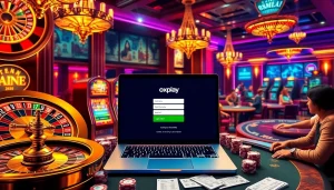 Experience the thrill of the oxplay login while playing casino games at a luxurious gaming table.