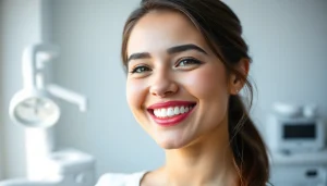 キレイライン矯正 口コミ - A confident woman smiling, showcasing her perfect teeth after orthodontic treatment.
