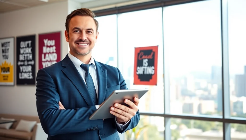 Engaging business coach los Angeles offering insights and leadership in a modern office.