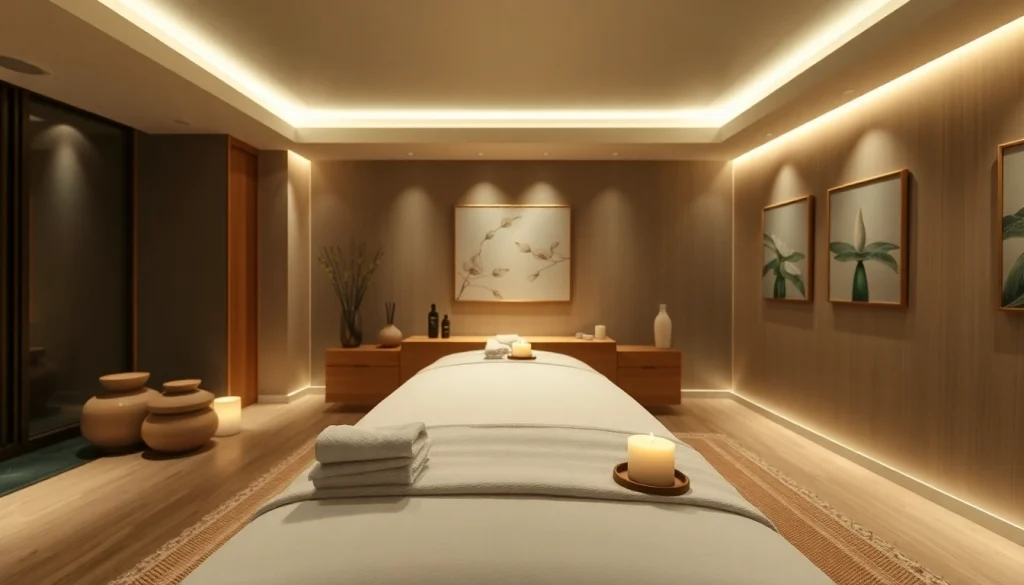 Experience the tranquility of 서울출장마사지 in a luxurious massage room.