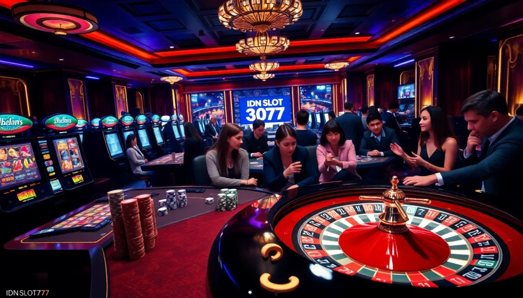 Experience excitement at idn slot 777 with vibrant slot machines and intense gaming action.