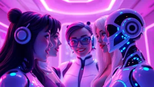 Interactive NSFW character AI scene showcasing emotional connections and personalization features.