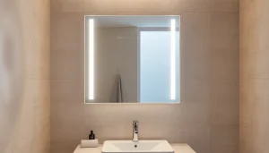 Transform your space with a mirror with lights that enhances ambiance and functionality.