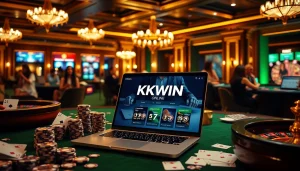 Experience the thrill of playing at KKWIN link with engaging visuals of online gambling.