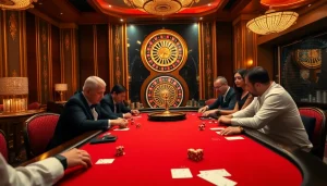 Experience the thrill of gambling at https://rr88.navy/ with an exciting poker table scene.