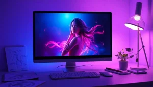 AI-generated NSFW character creation interface showcasing digital artistry.