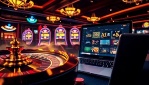 Experience thrilling online gambling at https://i5bet.it.com/ with a vibrant casino atmosphere of roulette, poker, and winning moments.