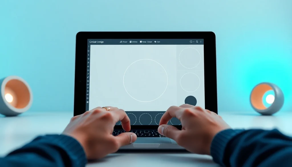 Effortlessly execute an image circle crop using our online tool, showcasing user-friendly features and vibrant circular frames.