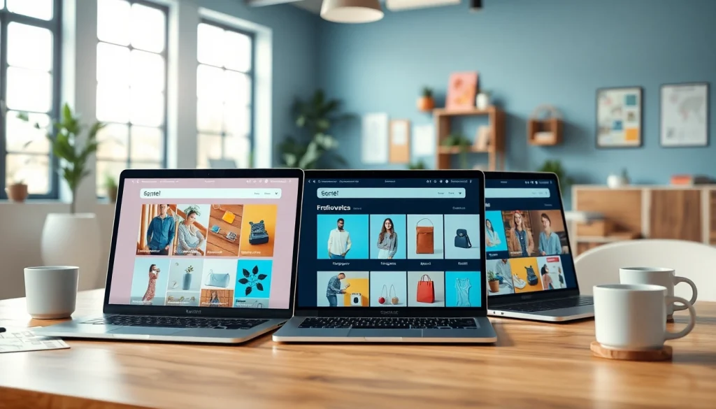 Showcasing an ecommerce website Essex with engaging designs and vibrant products.