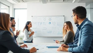 Engaged team strategizing Acquisition Planning in a modern conference room.