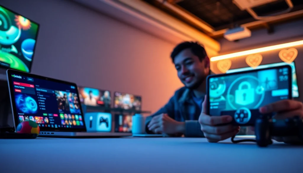 Experience the user-friendly MM88 online gaming interface with vibrant visuals and multi-device access.