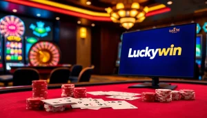 Experience the thrill of gaming at Luckywin tel with luxury poker tables and enticing slot machines.