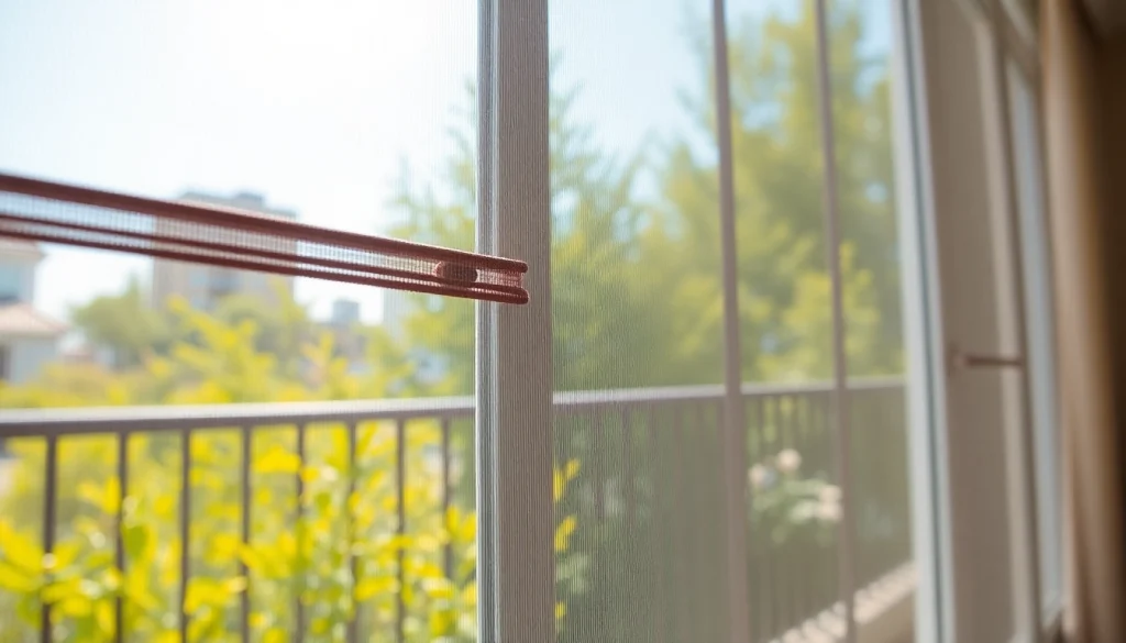 Moskitiery na drzwi balkonowe zapewniające osłonę przed insektami z eleganckim wzornictwem.