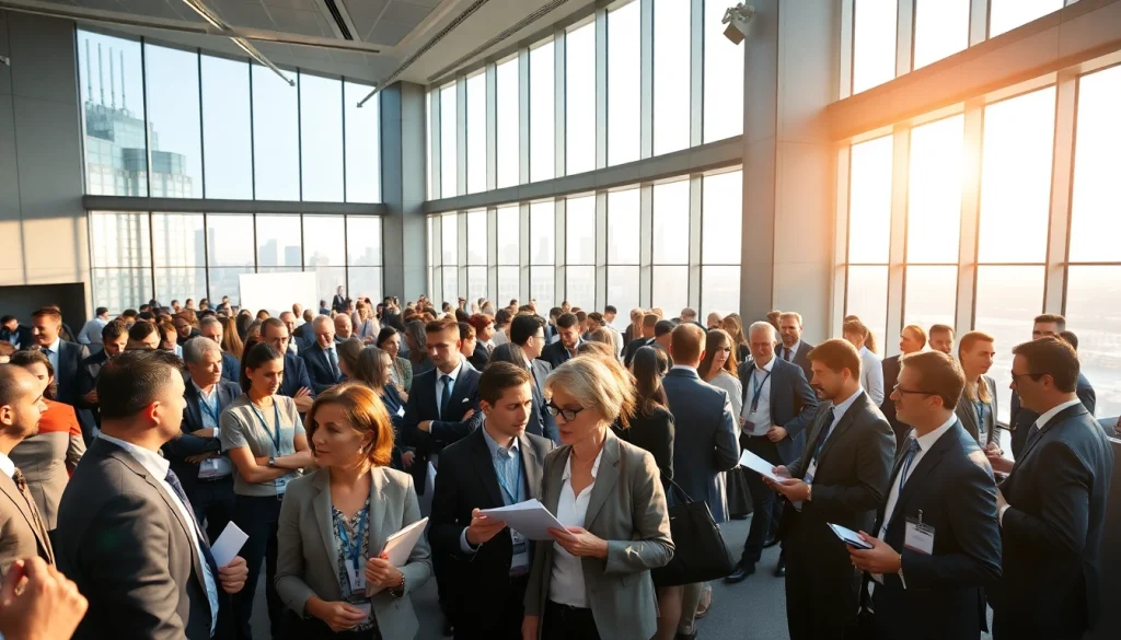 Engaged attendees at a technology leadership conference networking and discussing beyond the presentations.