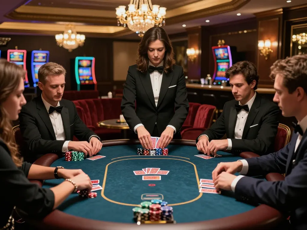 Players engaged in strategic gameplay at fb88 kèo nhà cái VIP poker table