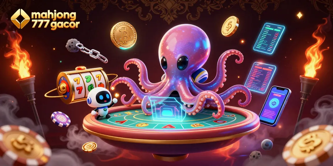 Engage with mahjong 777 gacor at a vibrant alien-themed 3D casino scene full of animated gameplay excitement.