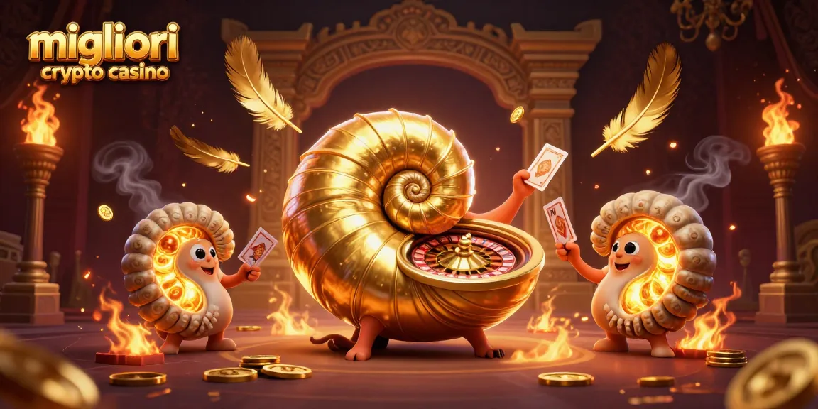 Gioca e vinci nei migliori crypto casino con questa scena 3D immersiva e dettagliata.