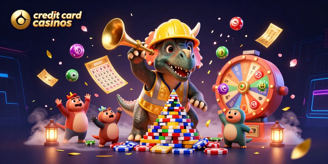 Engaging illustration showcasing credit card casinos delivering excitement and vibrant gaming elements.