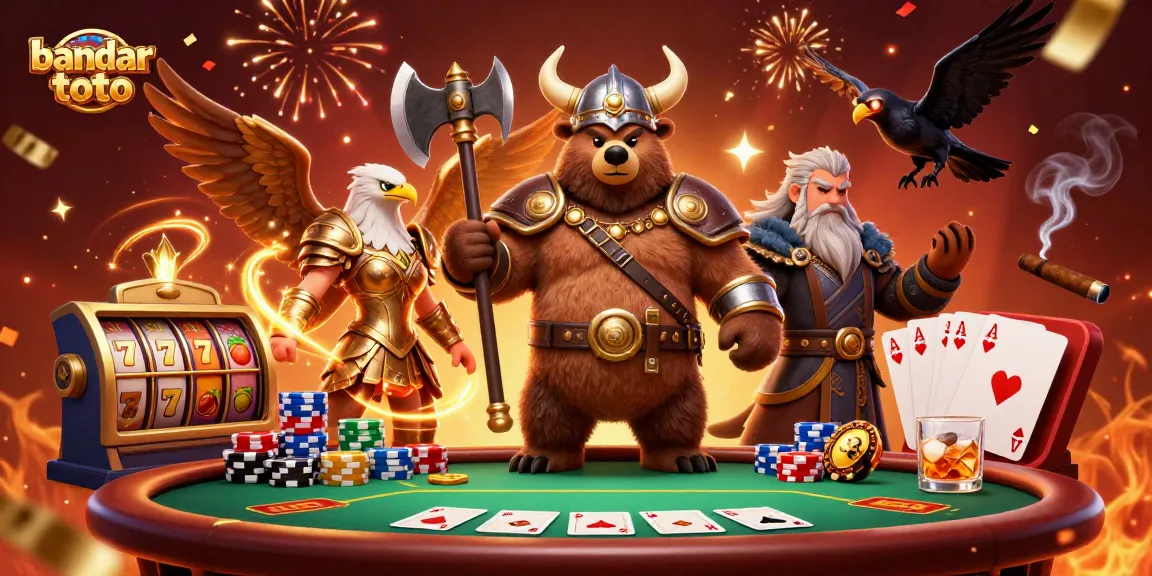 Experience the thrill of bandar toto with vibrant characters and exciting gambling elements.