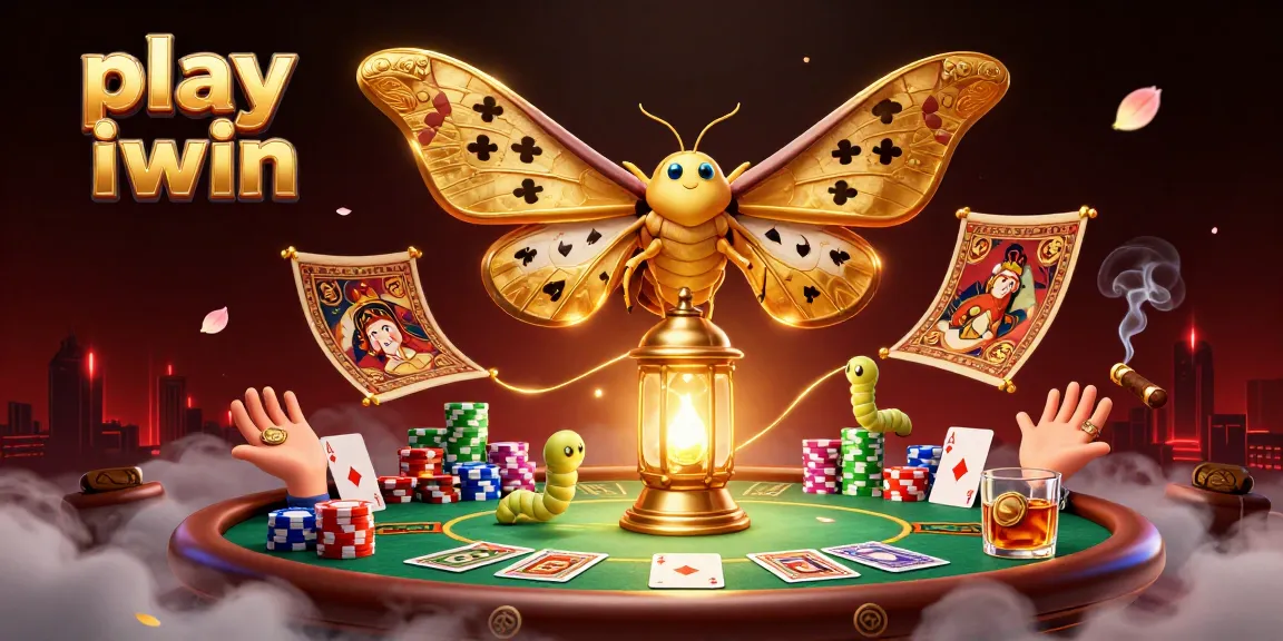 Play iwin with this engaging digital illustration showcasing vibrant casino elements and thrilling gambling action.