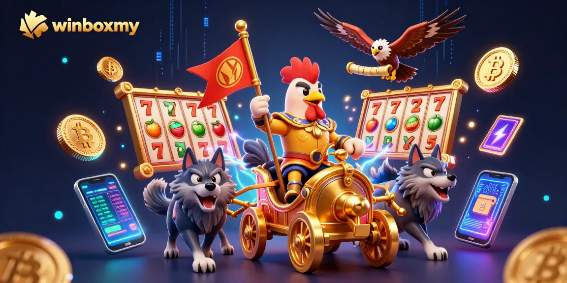 Experience winboxmy's thrilling online casino with diverse slots and vibrant gaming elements!