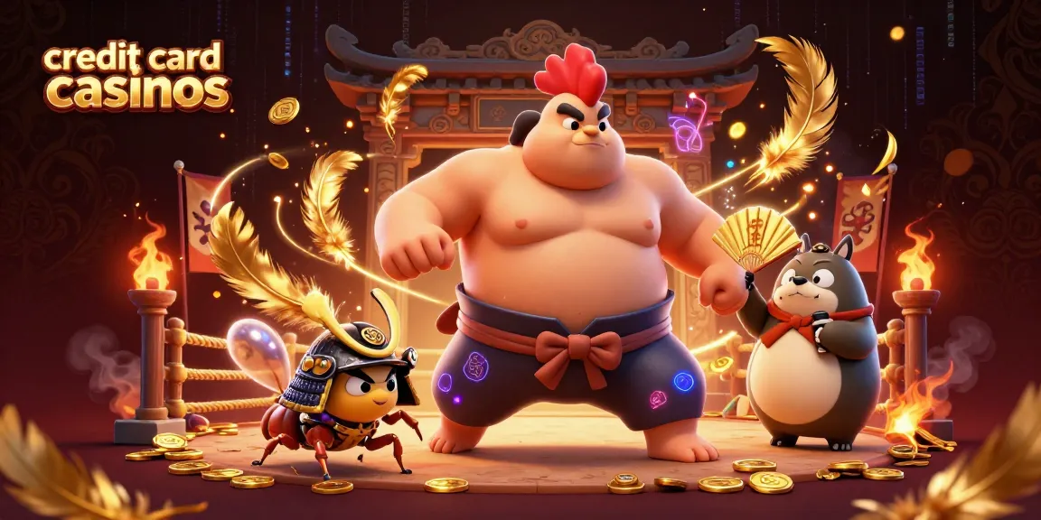 Experience thrilling action at credit card casinos with colorful characters in a dynamic scene.